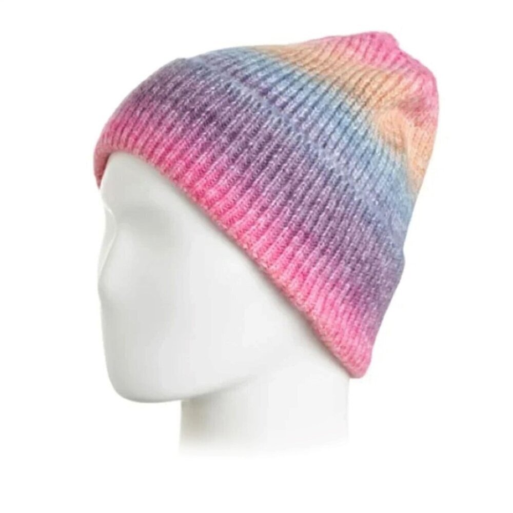NWT RACHEL ZOE Space Dye Ombre cuffed Beanie Hat